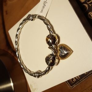 Brighton bracelet and 3 charms